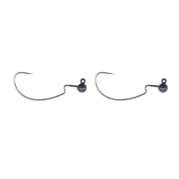 Tackle P*rn Tungsten Weighted Offset Hook Schwarz