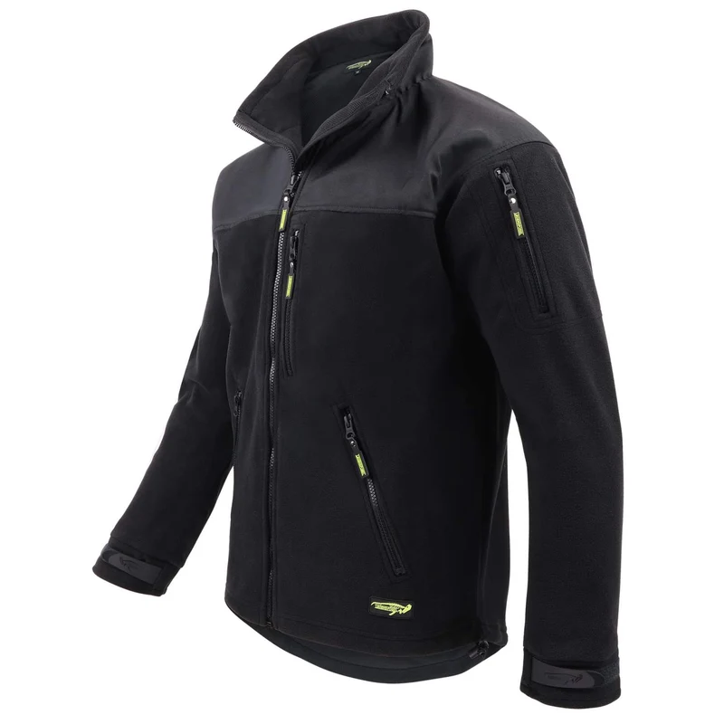 Legendfossil Fleecejacke Visby – Schwarz Grau