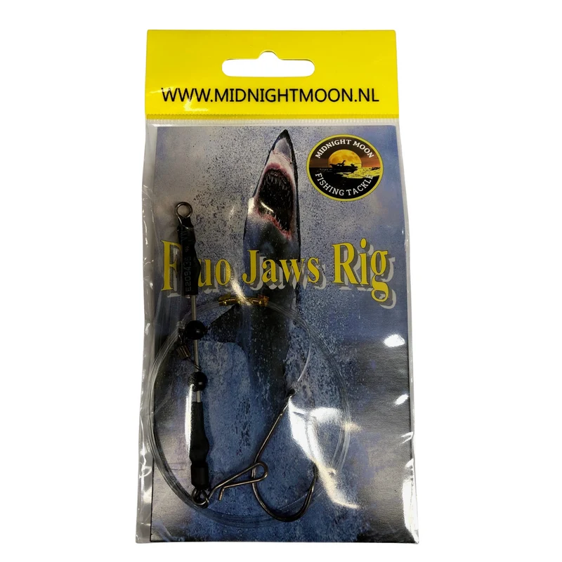 MidnightMoon Fluo Jaws Rig – Hai-Vorfach 2/0 Fluorcarbon