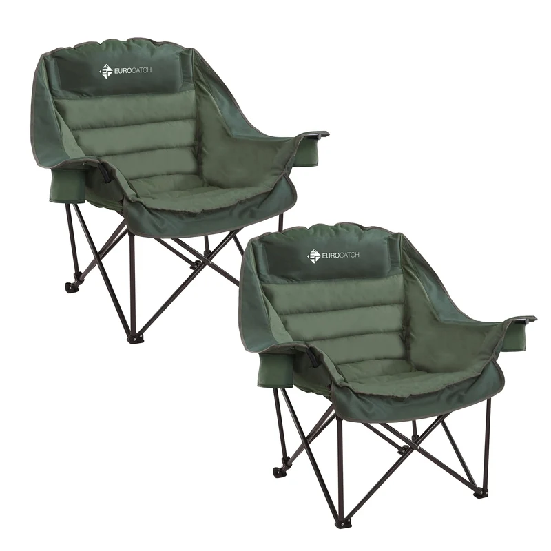 Eurocatch Comfy Club Chair XXL - Klappbar mit 2 Getränkehaltern