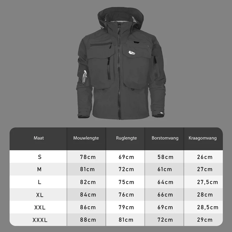 Legendfossil Outdoorjacke Kenai - Wasserdichte Outdoorjacke - Fleecefutter - Winddicht - Graphit Schwarz