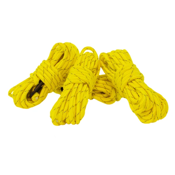 Eurocatch Outdoor Abspannleinen 4 Stück Gelb