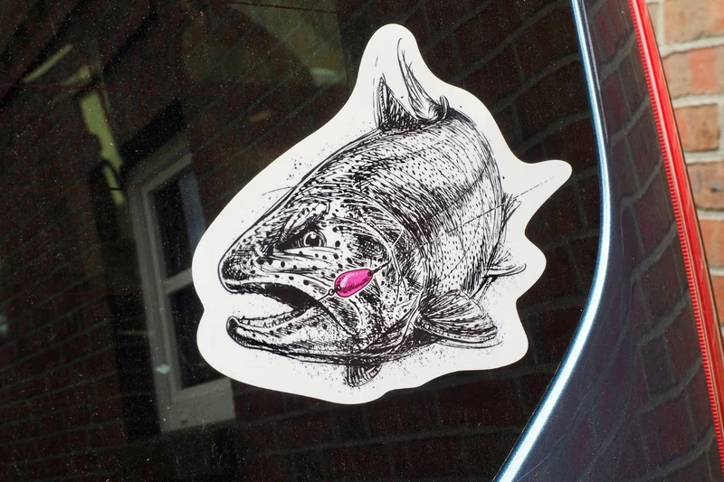 Stickerbogen Forellen-Aufkleber