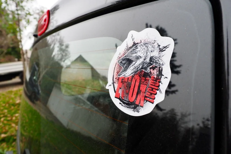 Stickerbogen Hecht-Aufkleber