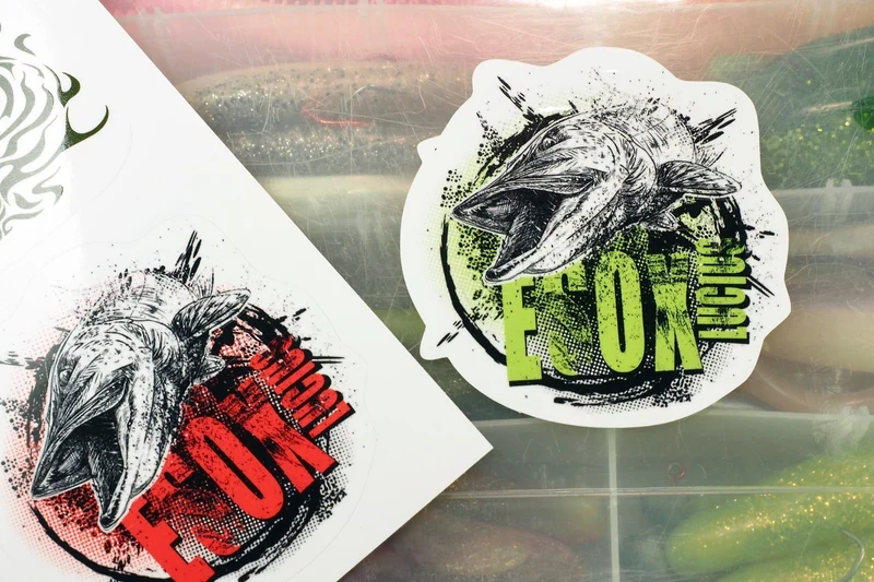 Stickerbogen Hecht-Aufkleber