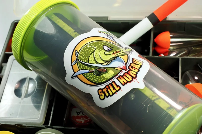 Stickerbogen Hecht-Aufkleber