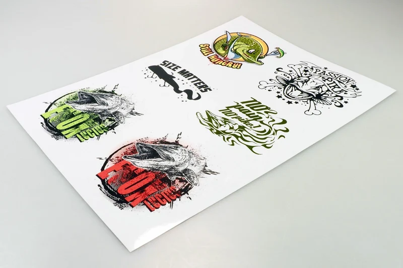 Stickerbogen Hecht-Aufkleber