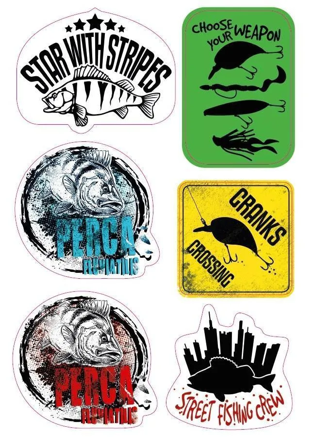 Stickerbogen Barsch-Aufkleber
