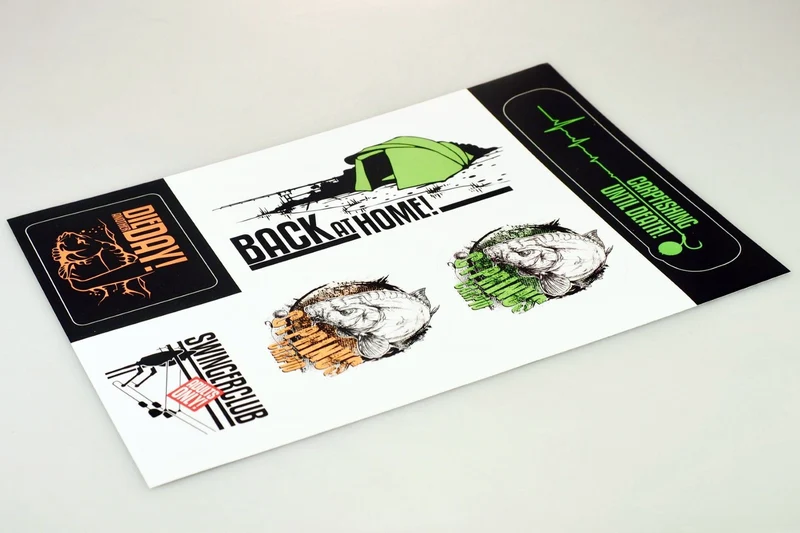 Stickerbogen Karpfen-Aufkleber