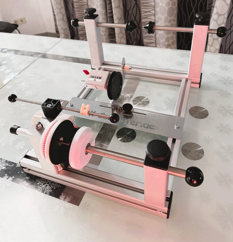 Profi-Schnurspulgerät V1 M310 | Mit mechanischem Hilß-Zählwerk & Linearführung