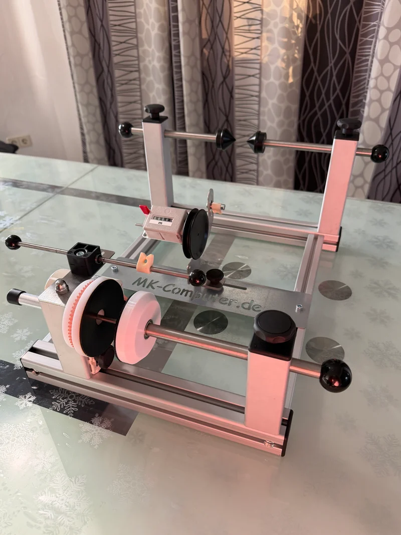 Profi-Schnurspulgerät V1 M310 | Mit mechanischem Hilß-Zählwerk & Linearführung
