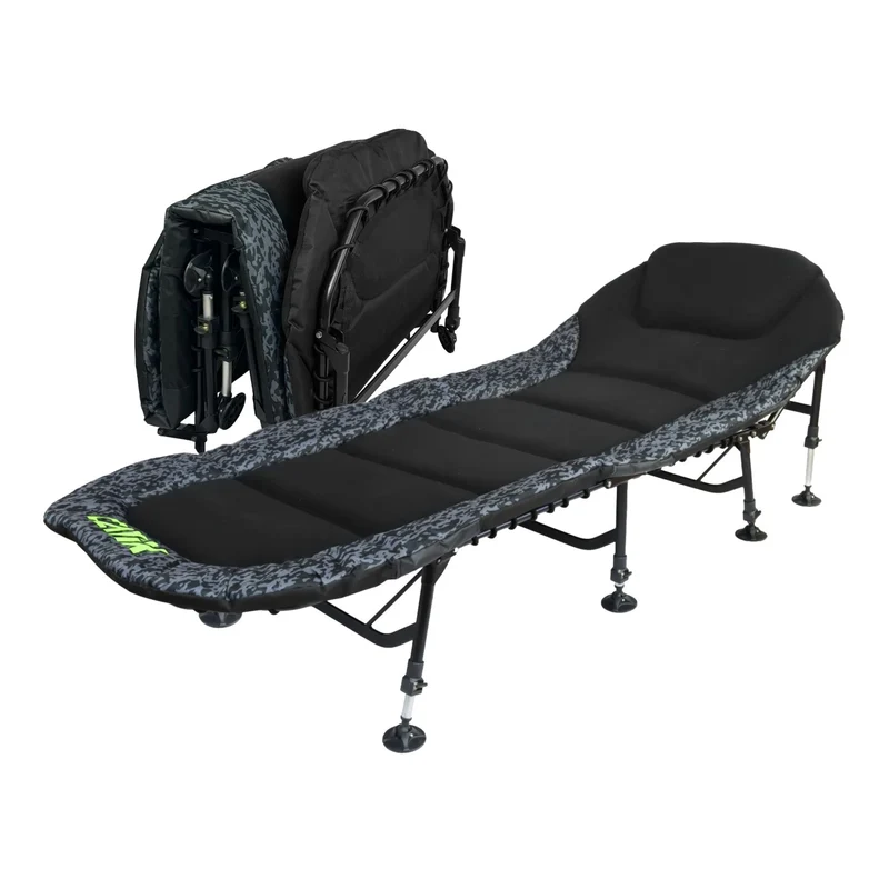 Catix D-Camou 8-Leg Bedchair – Angel- & Campingliege mit 8 Beinen, 150 kg Tragkraft
