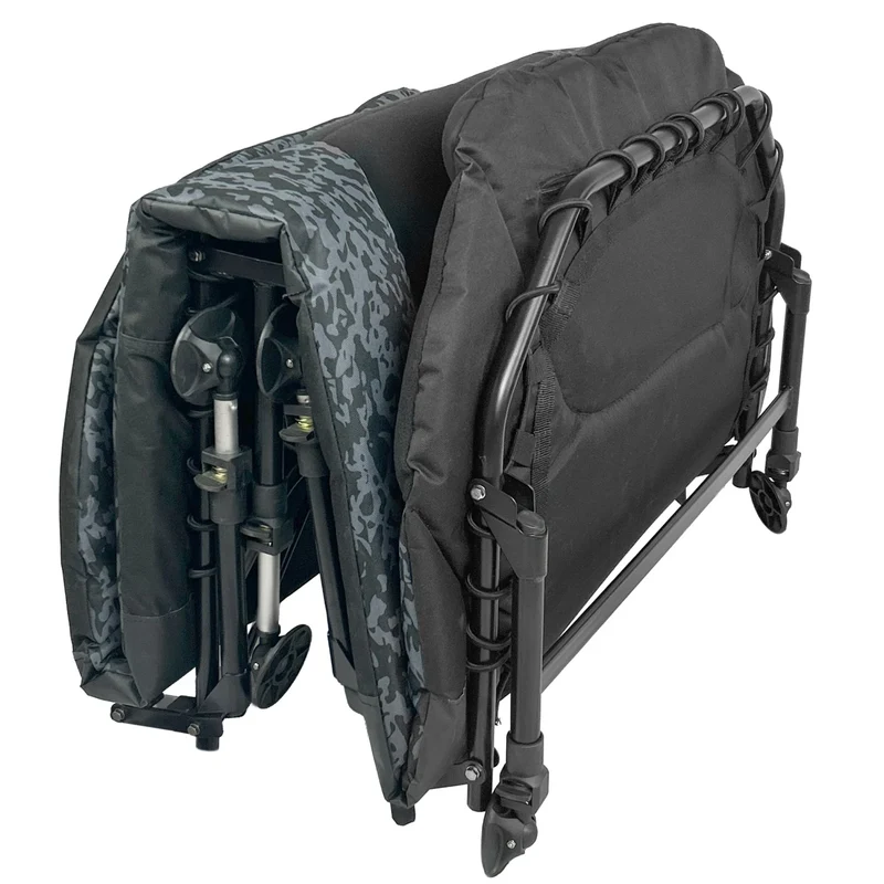 Catix D-Camou 8-Leg Bedchair – Angel- & Campingliege mit 8 Beinen, 150 kg Tragkraft
