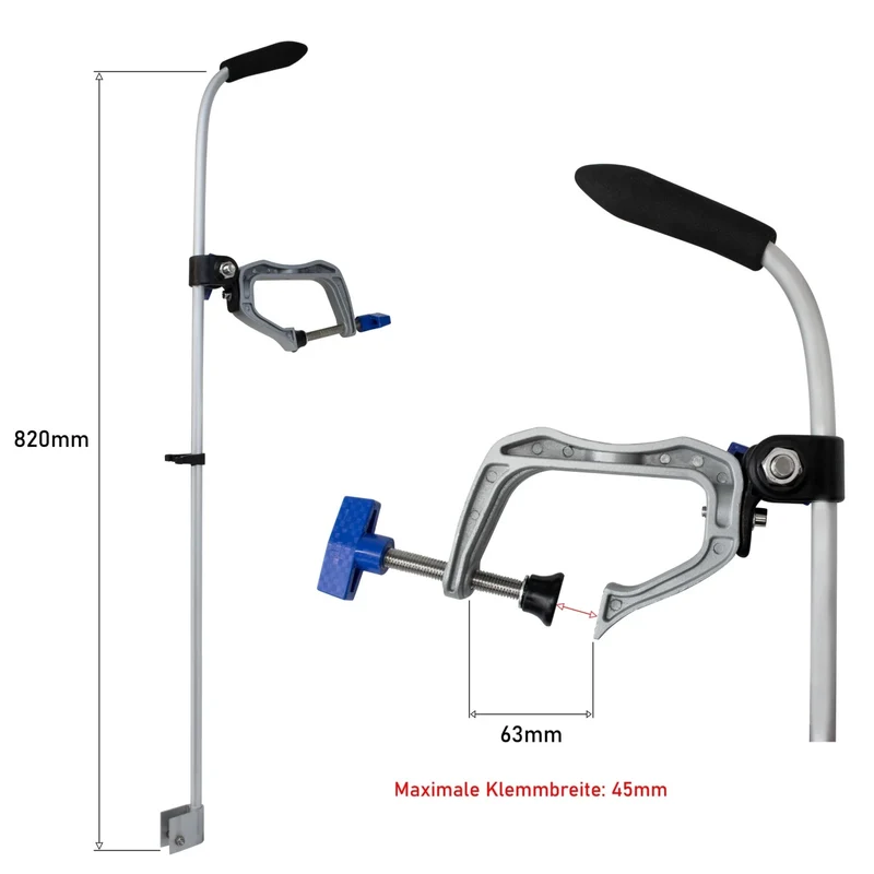 Echolot Geberstange Safelock 82cm für Kajak Boot Waterside