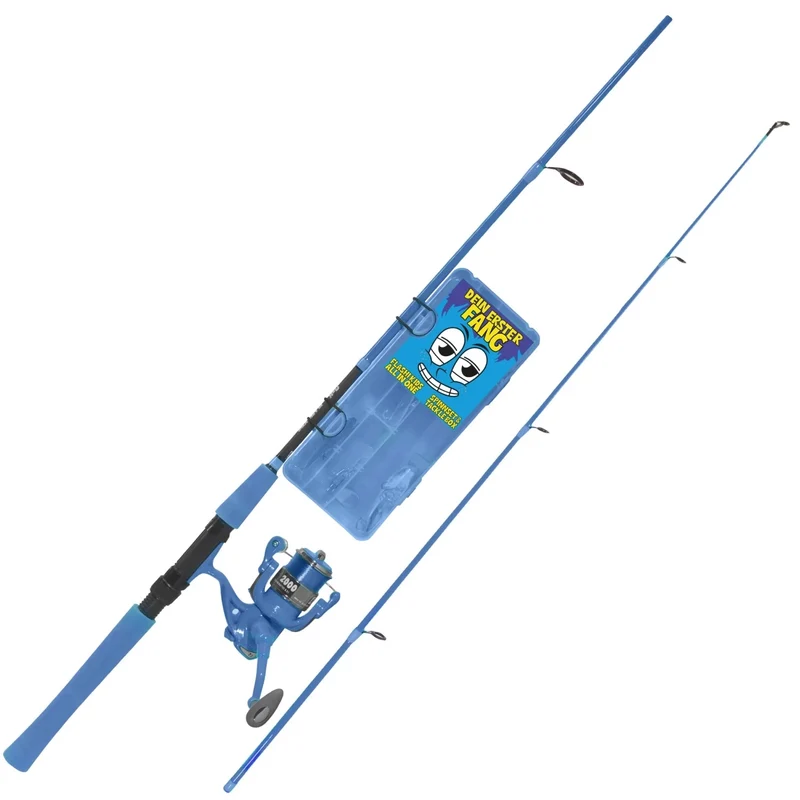 Fishdream Flashi Kids Spinnset – Kinder Angelset mit Rute & Rolle für Anfänger