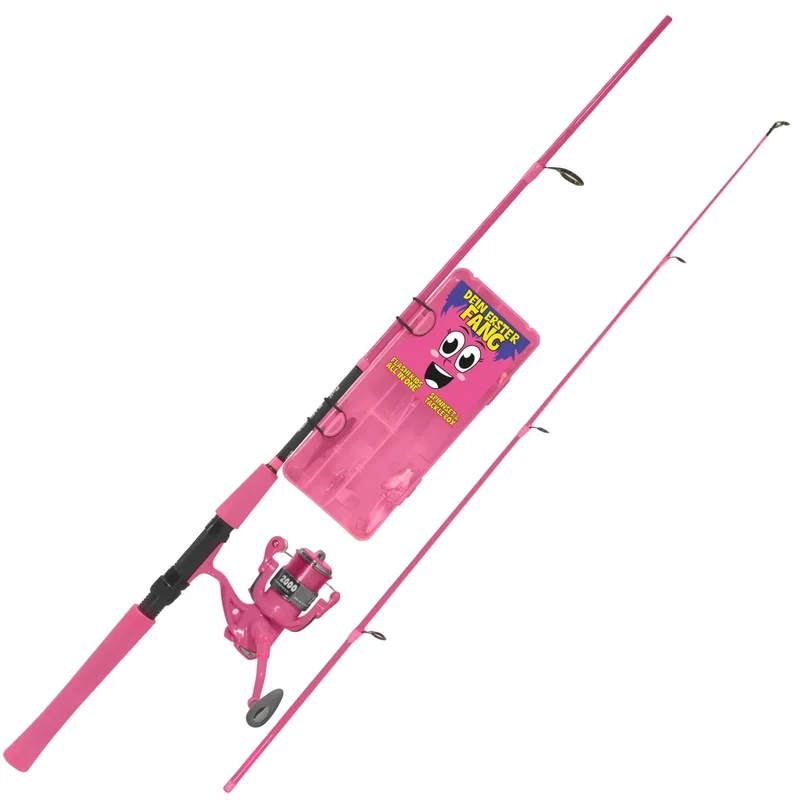 Fishdream Flashi Kids Spinnset – Kinder Angelset mit Rute & Rolle für Anfänger