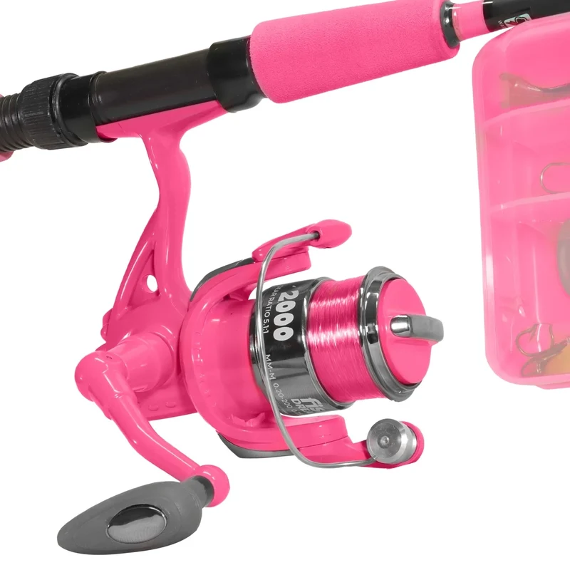 Fishdream Flashi Kids Spinnset – Kinder Angelset mit Rute & Rolle für Anfänger