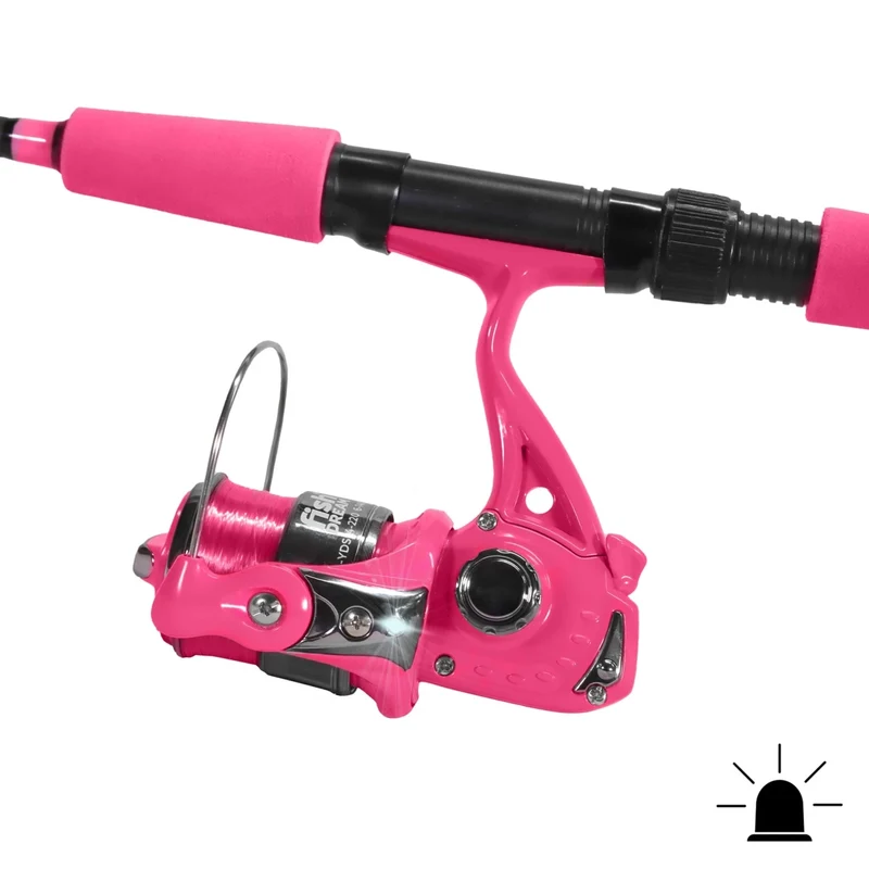 Fishdream Flashi Kids Spinnset – Kinder Angelset mit Rute & Rolle für Anfänger