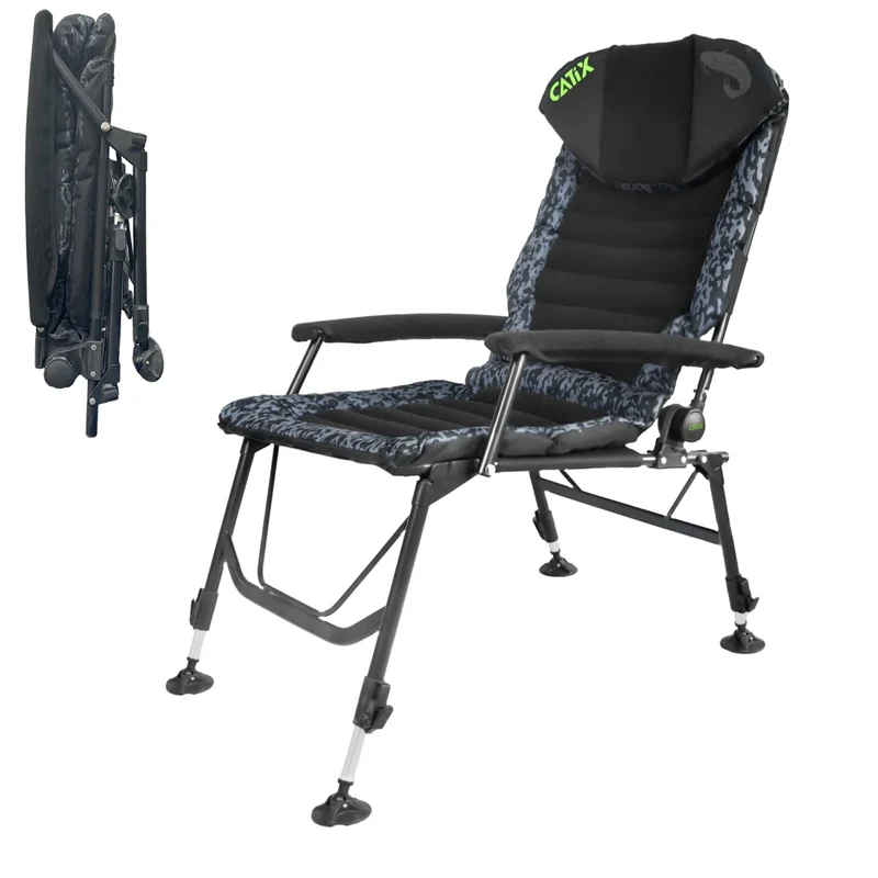 Catix D-Camou Chair – Angelstuhl, Liegestuhl & Campingstuhl in Camouflage