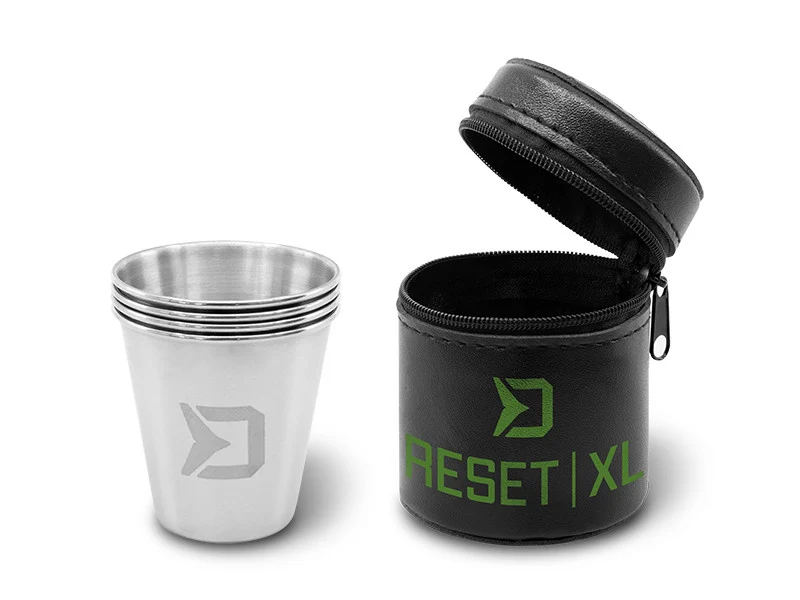 Delphin RESET XL 4in1 Edelstahlbecher-Set – Outdoor & Angeln