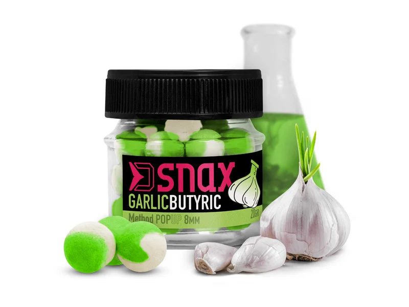 Delphin D SNAX POP 8mm | Knoblauch-Butyric (20g) | Stinkige Pop-Up Köder