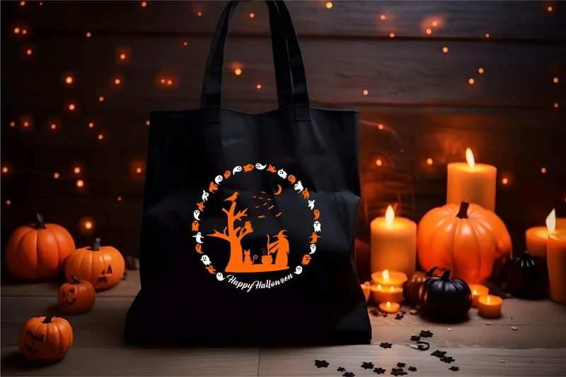 Halloween Baumwoll Tasche Stofftasche Halloween
