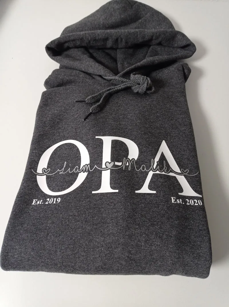 Papa Hoodie personalisiert