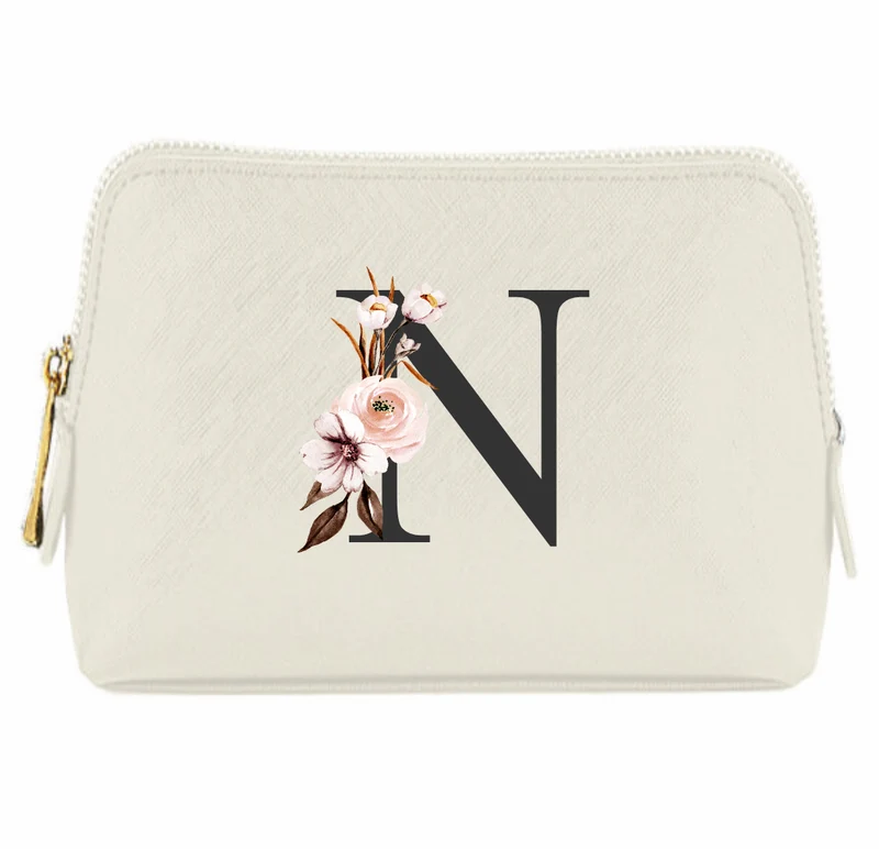 Personalisierte Kosmetiktasche mit Buchstabe
