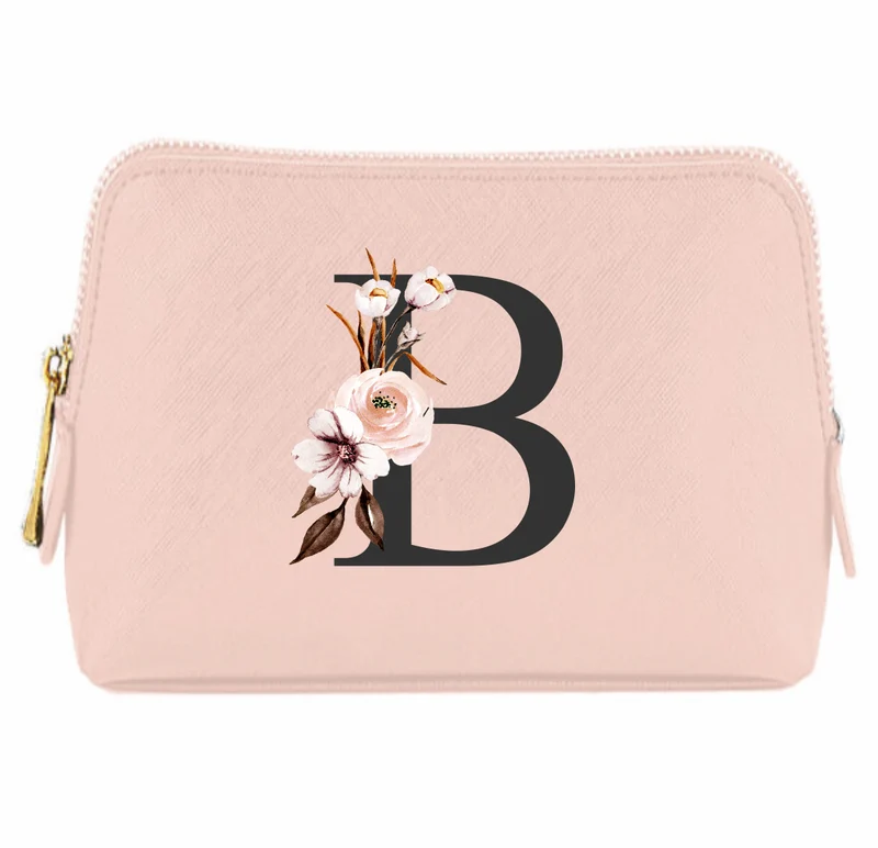 Personalisierte Kosmetiktasche mit Buchstabe