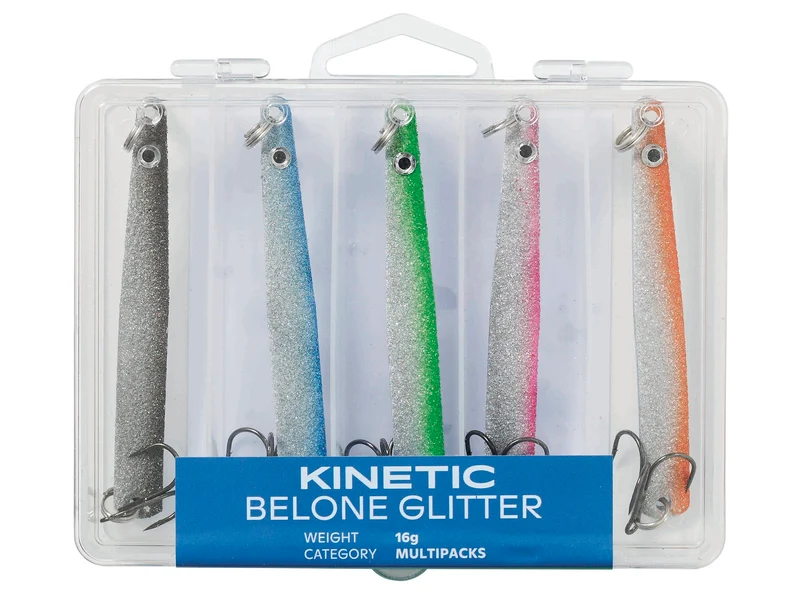 Kinetic Belone Glitter Hornhechtblinker Set