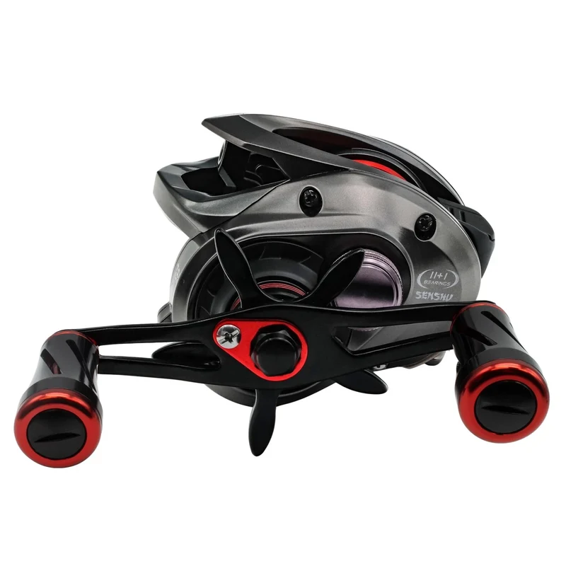Senshu Psycho Low Profile Cast – Baitcaster Rolle für modernes Raubfischangeln