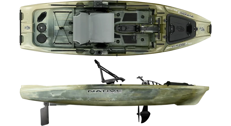 Native Watercraft TitanX Propel 10.5 – Kompaktes Premium Fishing Kayak