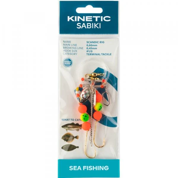 Brandungsvorfach Kinetic Sabiki Scandic Rig