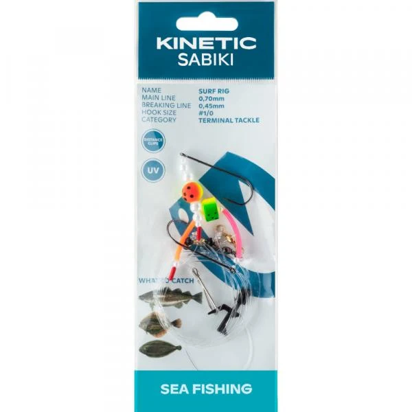 Kinetic Sabiki Surf Rig Plattfischvorfach