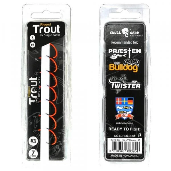 OG-Lures Rigged Trout UV Single Hook