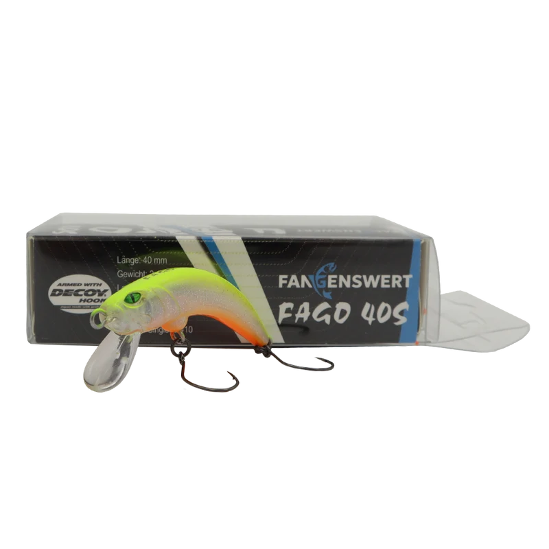 Fangenswert FAGO 40S EA01 UV Aktiv Wobbler Forellenköder