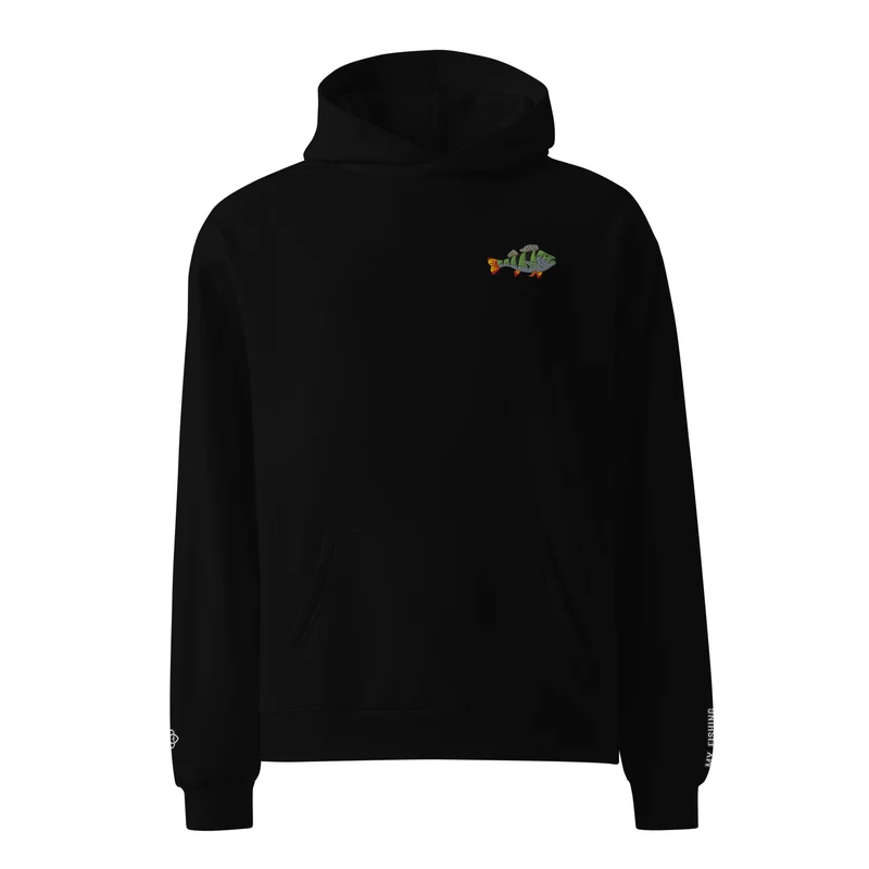 Oversized Hoodie mit Barsch Stickerei