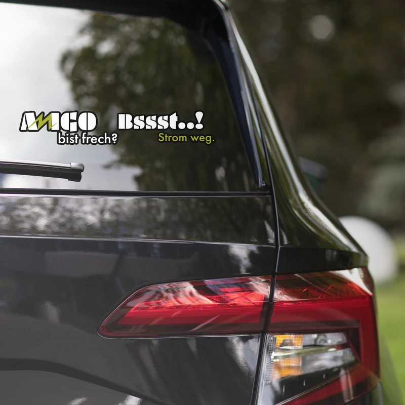 Strom weg Auto-Sticker
