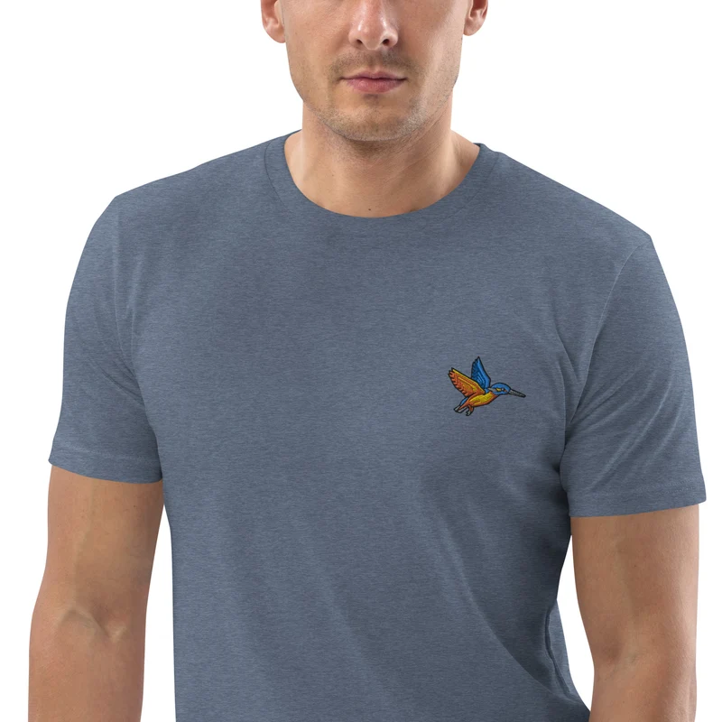 100% Bio-Baumwoll-T-Shirt - Eis Vogel (kl. motiv)
