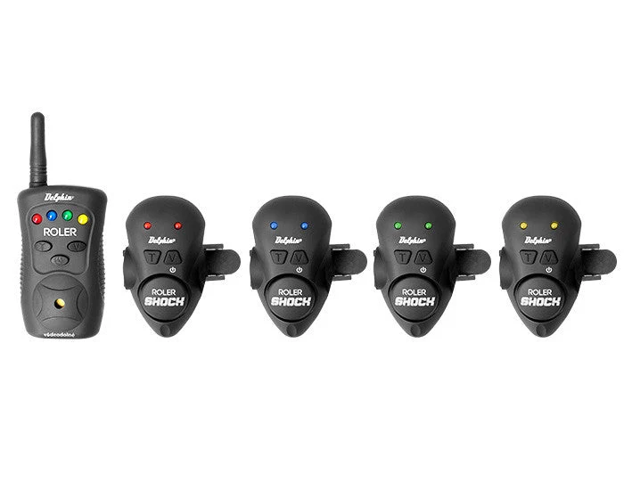Delphin ROLER SHOCK Funkbissanzeiger Set | Hochsensibler Vibrationsbissanzeiger für Waller