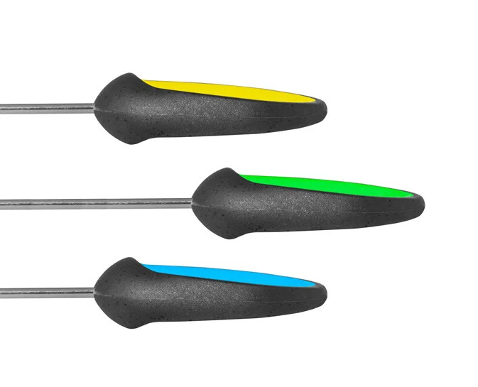 Delphin THE END GRIP Set | 3-teiliges Ködernadel- & Bohrer-Set für Angler
