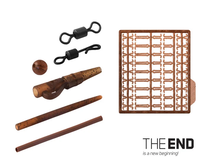 Delphin THE END Karpfenmontagen | 10 Stk. Set | Professionelle Ready-Rigs