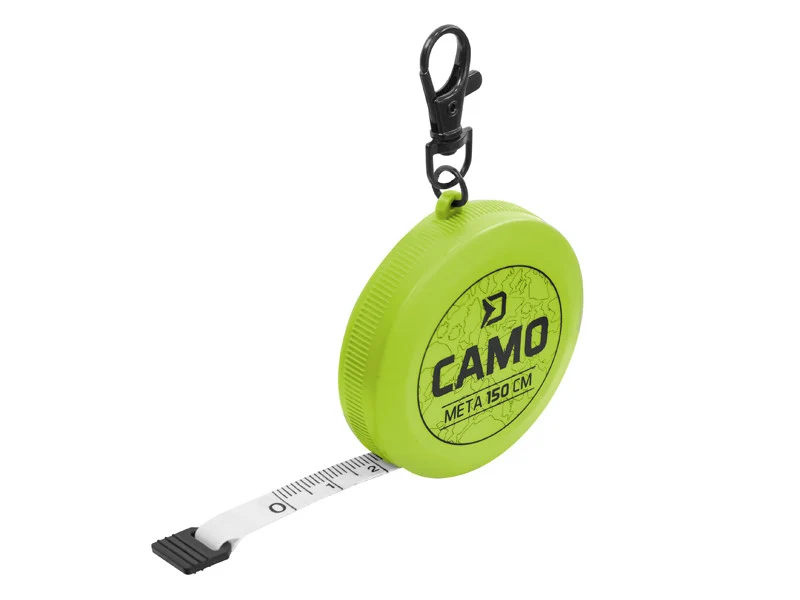 Delphin MeTa Camo Maßband | Kompaktes Rollmaßband für Angler