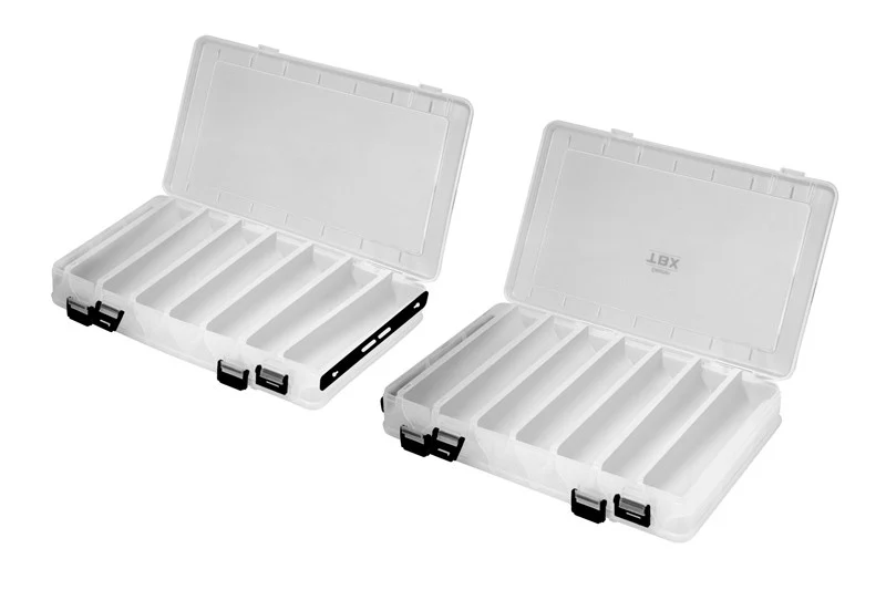 Delphin TBX Duo 276-16P Clip | Beidseitige Tackle Box | 276x175x45mm | 16 Fächer