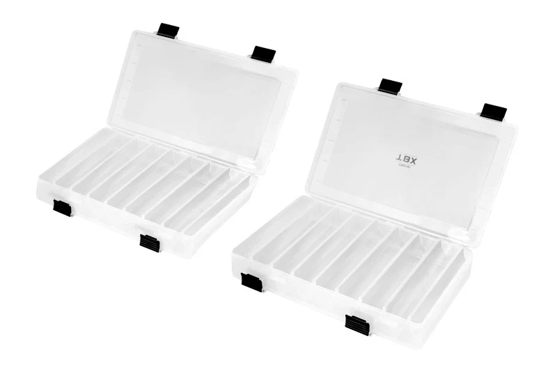 Delphin TBX Duo 355-16P Clip | Beidseitige Köderbox | 355x230x50mm | Tackle Box