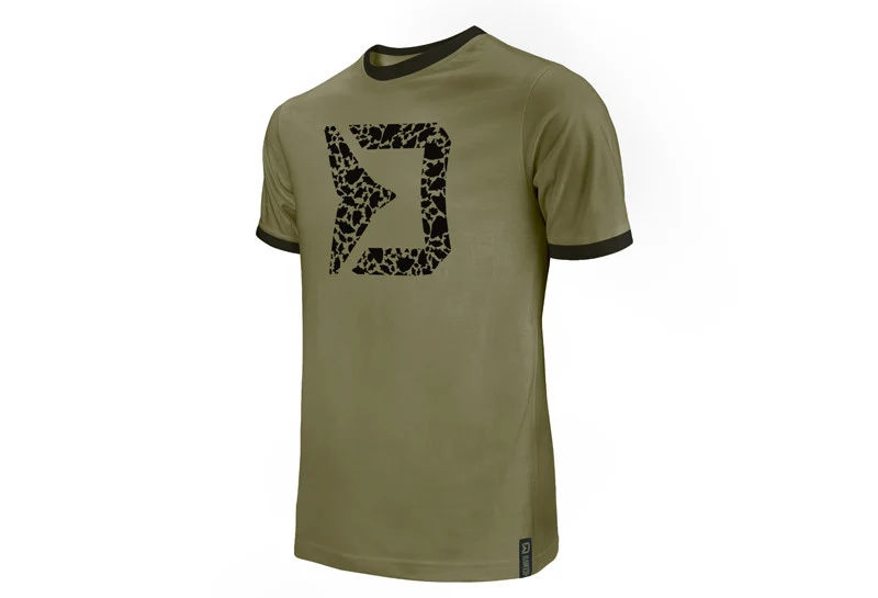 Delphin RAWER T-Shirt Carpath | Angler Shirt mit Camo-Design | Baumwoll-T-Shirt