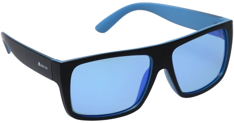 Mikado Polarisationsbrille | Blauer Spiegeleffekt | Polarisierte Sonnenbrille für Angler