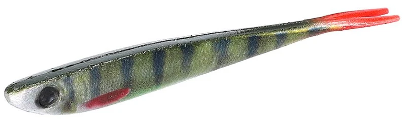 Mikado Saira 3D Perch | Realistischer V-Tail Gummifisch | Barsch-Design