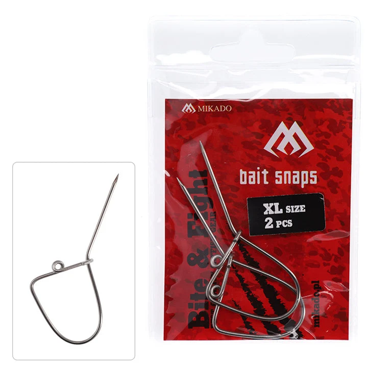 Mikado Catfish Live Bait Snap | Waller-Snap L & XL | Extra starker Wels-Einhänger
