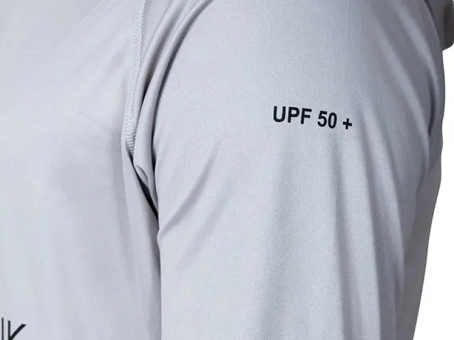 RTB UV Langarm Hoodie Hellgrau | UPF 50+ Sonnenschutz | Funktions-Angelshirt